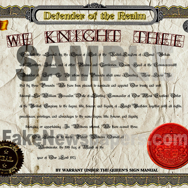 Fake Certificate