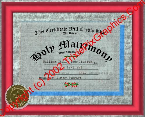 FC-09 Fake Marriage Certificate