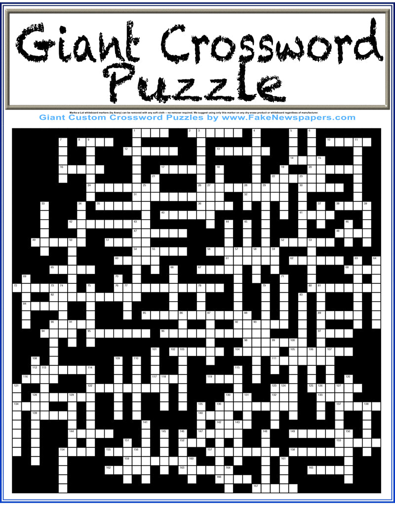 Giant Crossword Puzzles