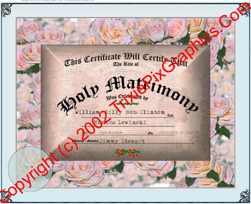 FC-11 Fake Marriage Certificate