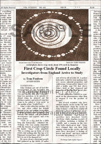 Fake Newspaper Article CROP CIRCLES IN A FIELD NEAR YOU