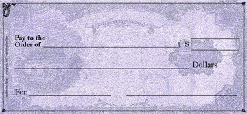 14×28 inches Giant Checks on light, semi-stiff poster board (FCH-10)