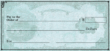 14×28 inches Giant Checks on light, semi-stiff poster board (FCH-10)