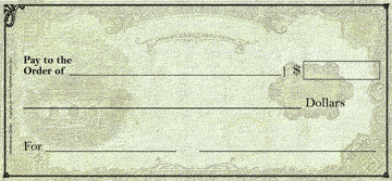 14×28 inches Giant Checks on light, semi-stiff poster board (FCH-10)