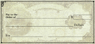 14×28 inches Giant Checks on light, semi-stiff poster board (FCH-10)