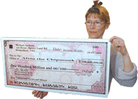 14×28 inches Giant Checks on light, semi-stiff poster board (FCH-3)