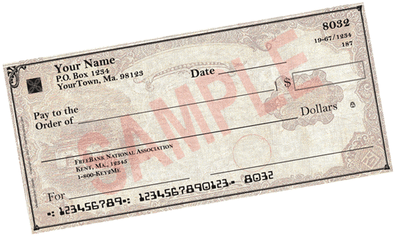 14×28 inches Giant Checks on light, semi-stiff poster board (FCH-10)