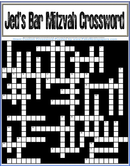 Giant Crossword Puzzle Make Your Own Custom Crossword